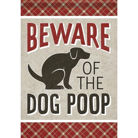 Carson 53019 Garden Flag - Dog Poop