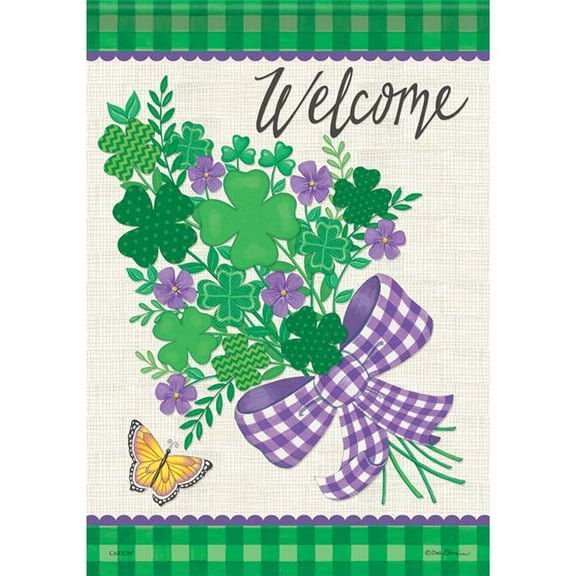 Carson 53051 Garden Flag - St. Pats Bouquet