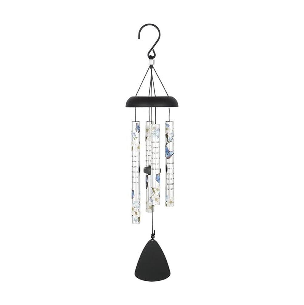 Carson “Walk Beside Us” Picturesque Sonnet Wind Chime, 21-Inch Memorial & Garden Décor