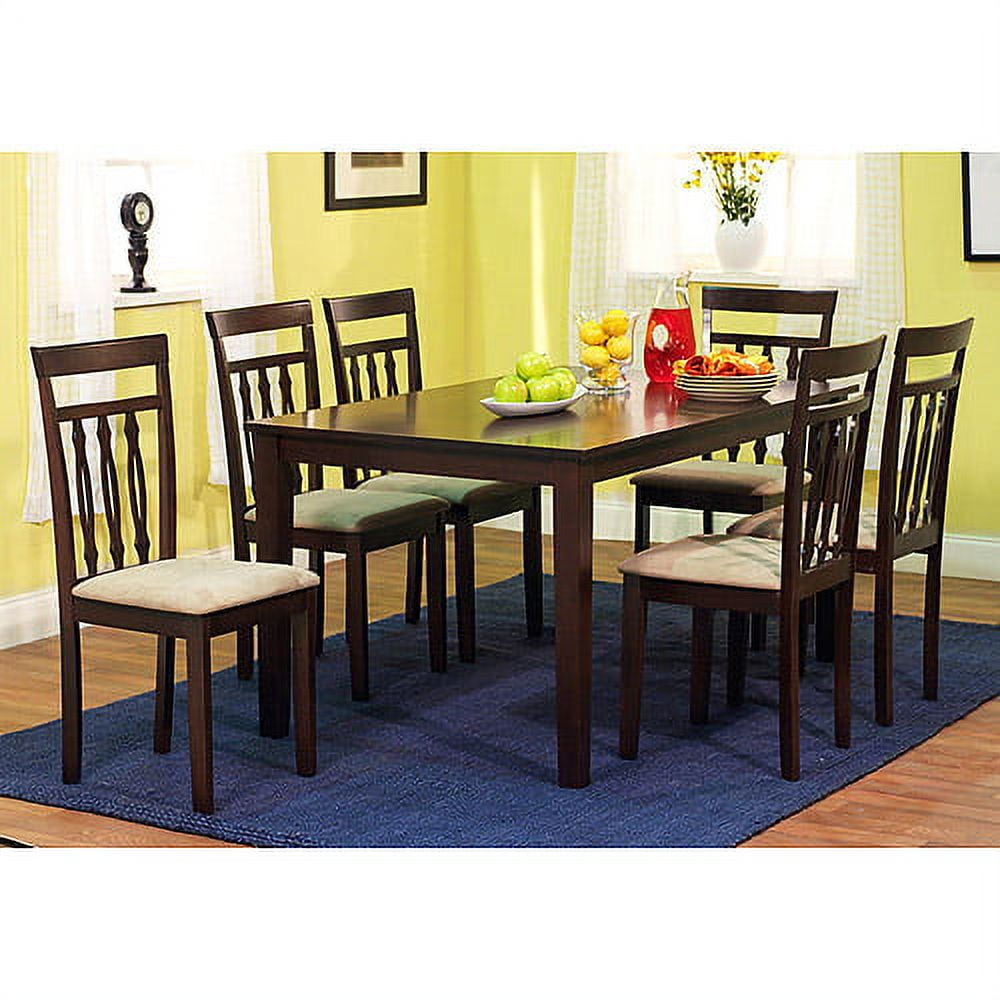 Espresso Brown 62" Contemporary Wood Dining Table