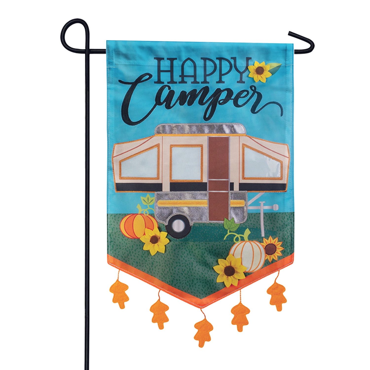 Happy Camper Flagge – 100% Polyester, 15 X 90 Cm, Für Garten, Party & Camping