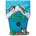 thumbnail image 1 of Carson Applique Garden Flag - Winter Wishes, 1 of 3