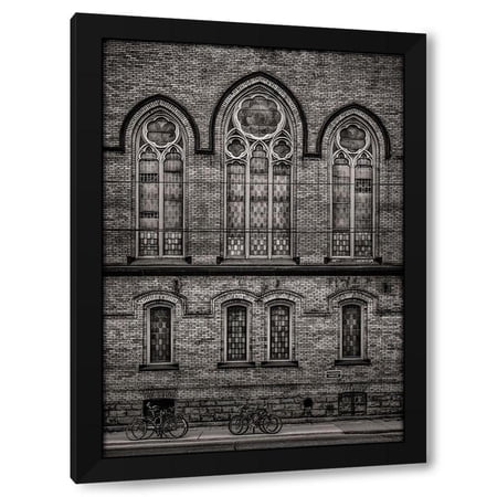 Brian Carson 11x14 Black Modern Wood Framed Wall Art Titled - Church Facade