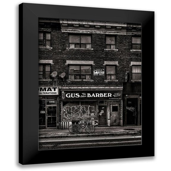 Carson, Brian 12x14 Black Modern Framed Museum Art Print Titled - Gus the Other Barber