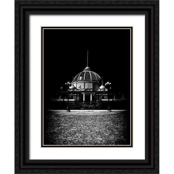 Carson, Brian 12x14 Black Ornate Wood Framed with Double Matting Museum Art Print Titled - Horticultural Building Exhibition Place Toronto