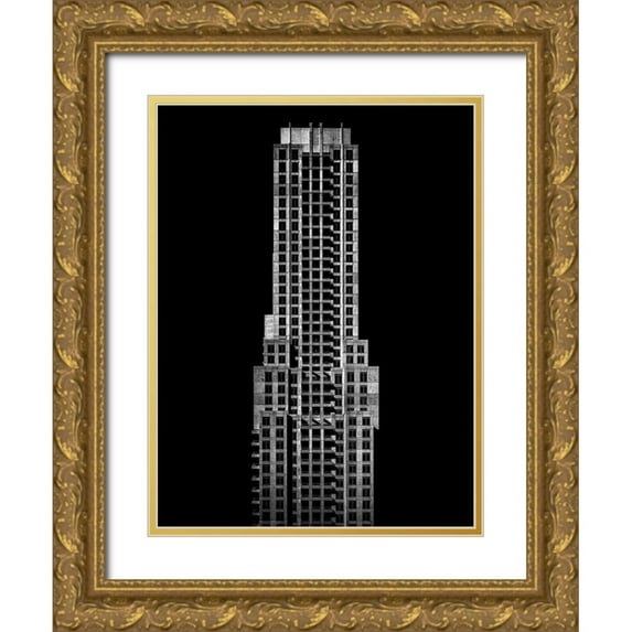 Carson, Brian 12x14 Gold Ornate Wood Framed with Double Matting Museum Art Print Titled - Balmuto Street Toronto