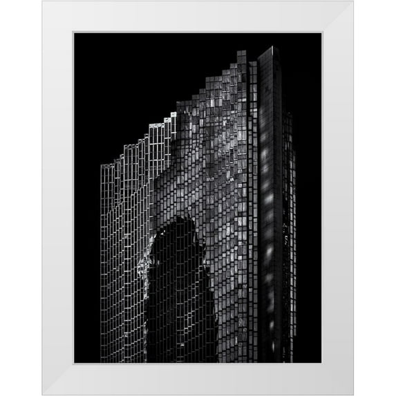 Carson, Brian 12x14 White Modern Wood Framed Museum Art Print Titled - Bay Street North Tower Toronto No 2003