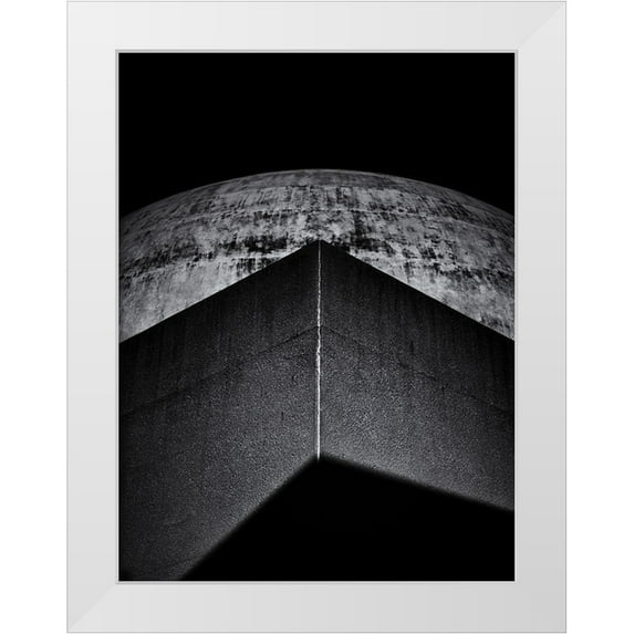 Carson, Brian 12x14 White Modern Wood Framed Museum Art Print Titled - McLaughlin Planetarium No 1