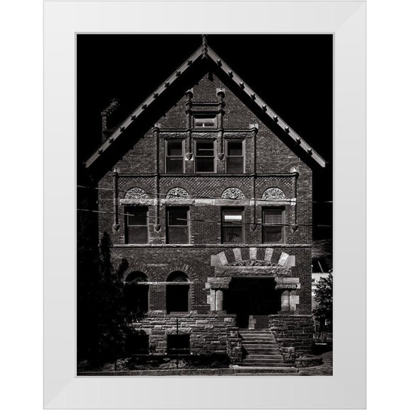 Carson, Brian 12x14 White Modern Wood Framed Museum Art Print Titled - Rupert Simpson House Toronto