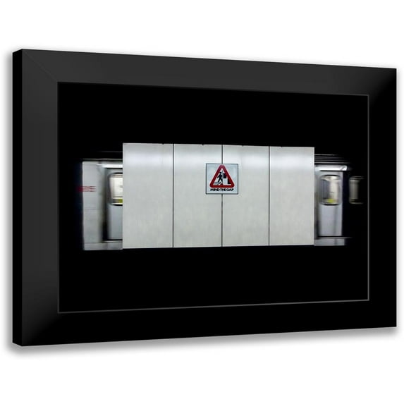 Carson, Brian 14x12 Black Modern Framed Museum Art Print Titled - Mind the Gap