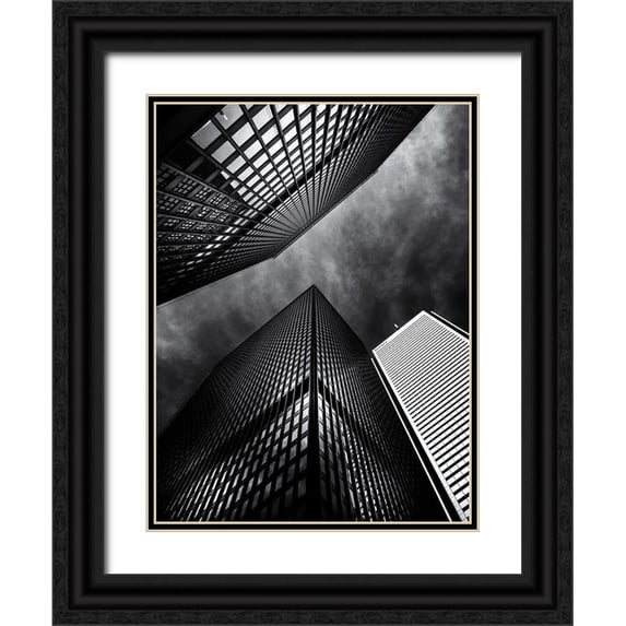 Carson, Brian 15x18 Black Ornate Wood Framed with Double Matting Museum Art Print Titled - Toronto Dominion Centre