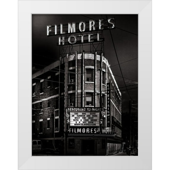 Carson, Brian 15x18 White Modern Wood Framed Museum Art Print Titled - Filmores Hotel Toronto