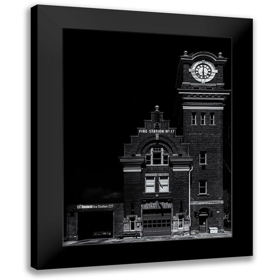 Carson, Brian 19x24 Black Modern Framed Museum Art Print Titled - Toronto Fire Station No 227