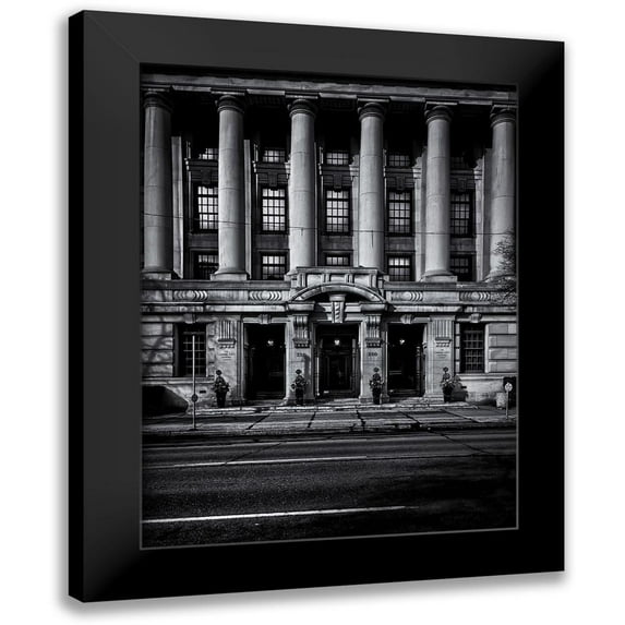 Carson, Brian 19x24 Black Modern Framed Museum Art Print Titled - University Avenue Toronto No 330