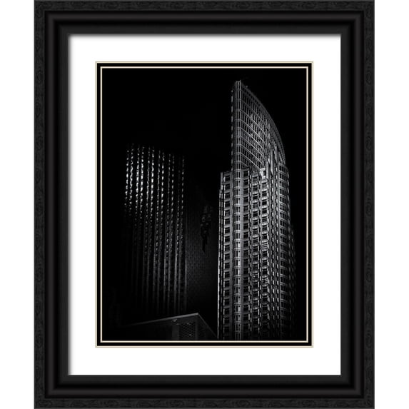 Carson, Brian 19x24 Black Ornate Wood Framed with Double Matting Museum Art Print Titled - Old City Hall Toronto No 2