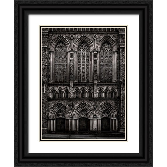 Carson, Brian 25x32 Black Ornate Wood Framed with Double Matting Museum Art Print Titled - St Pauls