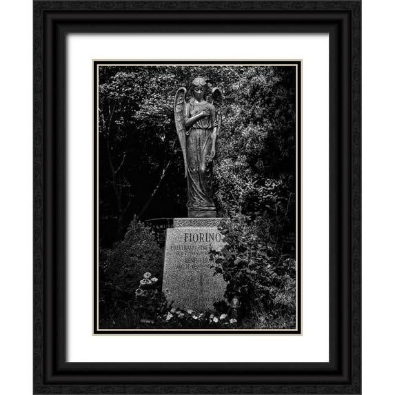 Carson, Brian 25x32 Black Ornate Wood Framed with Double Matting Museum Art Print Titled - Tombstone Shadow No 18
