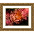 thumbnail image 1 of Carson, Brian 32x25 Gold Ornate Wood Framed with Double Matting Museum Art Print Titled - Pink Camelia II, 1 of 4