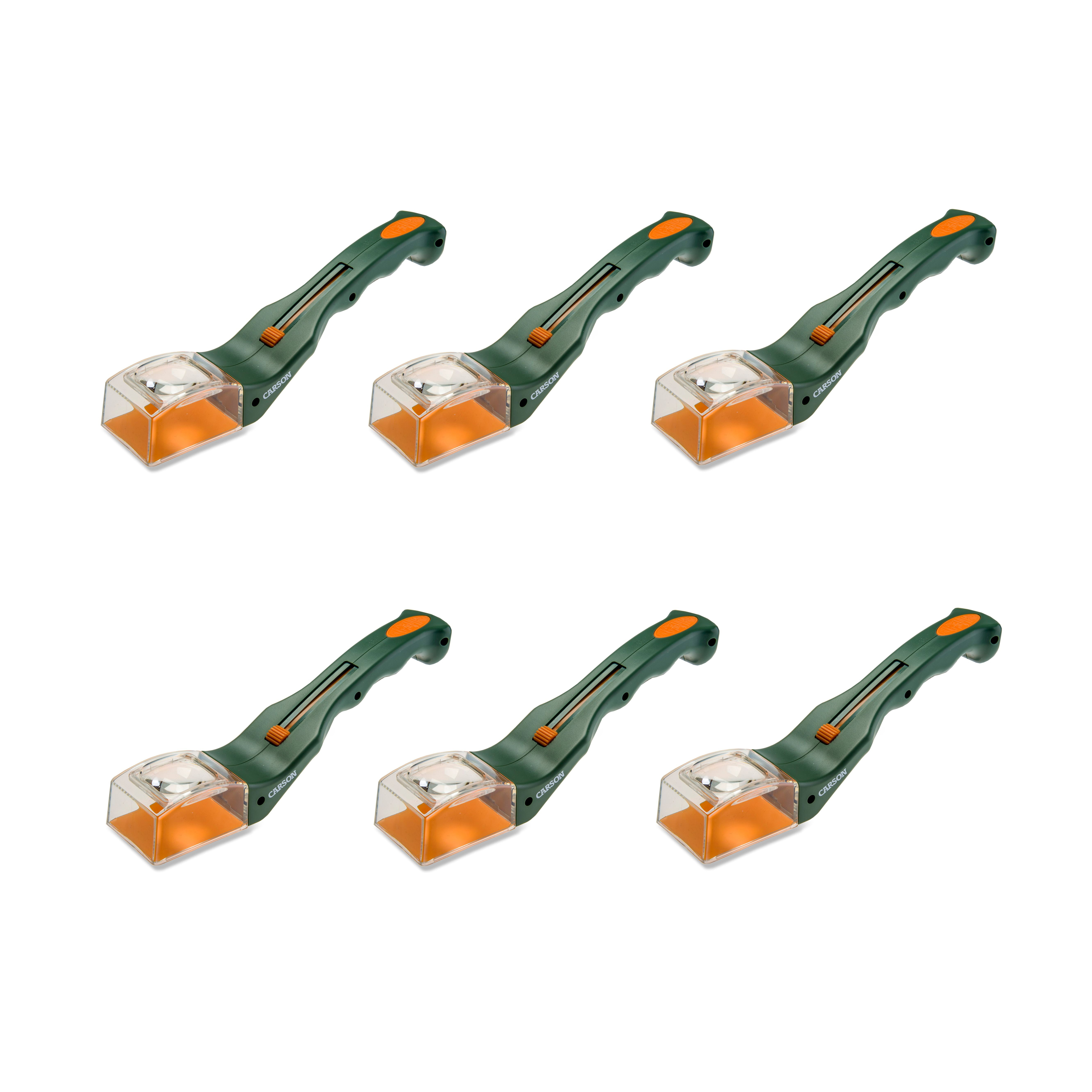 Green and Orange Acrylic Bug Catching Tool with Magnifier - 6 Pack