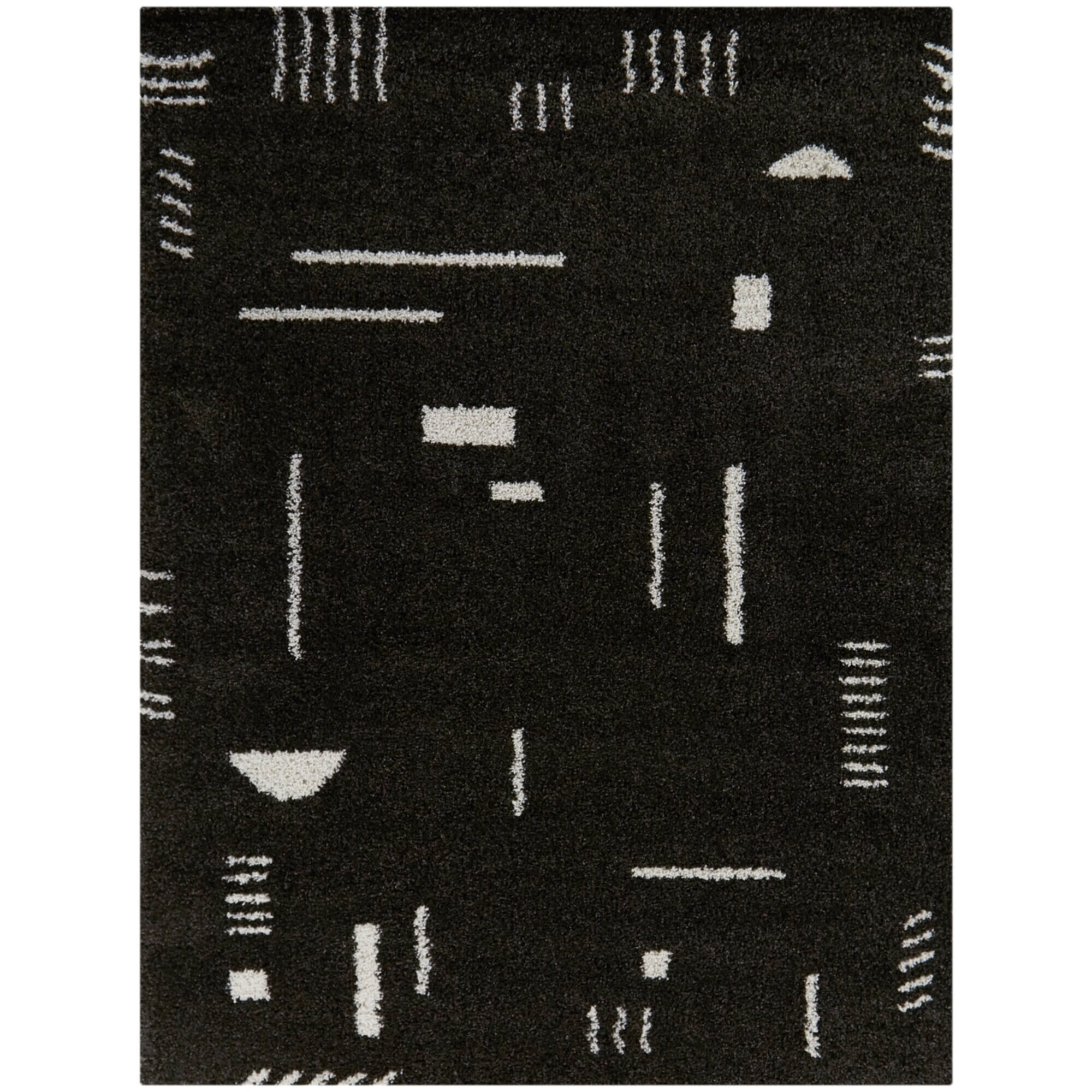 Carson Carrington Carson Shag Area Rug Charcoal 7'10