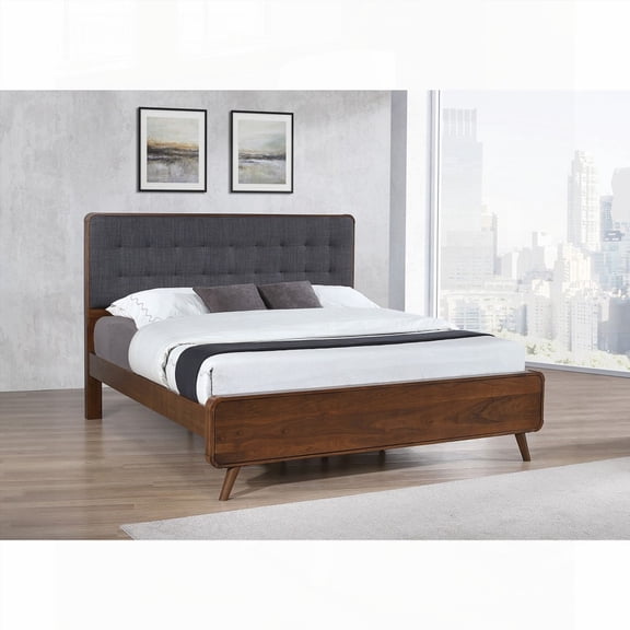 Carson Carrington Dark Walnut Eastern King Platform Bed - Infusing Country Charm