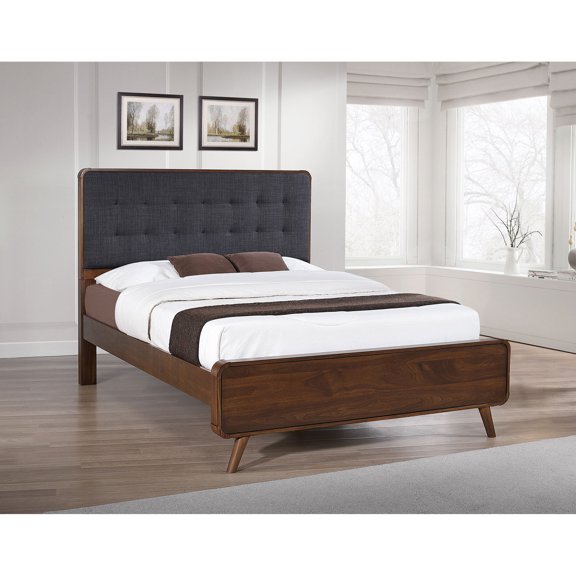 Carson Carrington Dark Walnut Queen Platform Bed