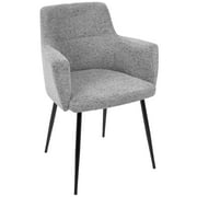 Carson Carrington Duved Contemporary Dining and Accent Chair (Set of 2) Dining Chairs Grey Polyester