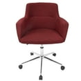 thumbnail image 1 of Carson Carrington  Duved Contemporary Fabric Office Chair - N/A Red, 1 of 5