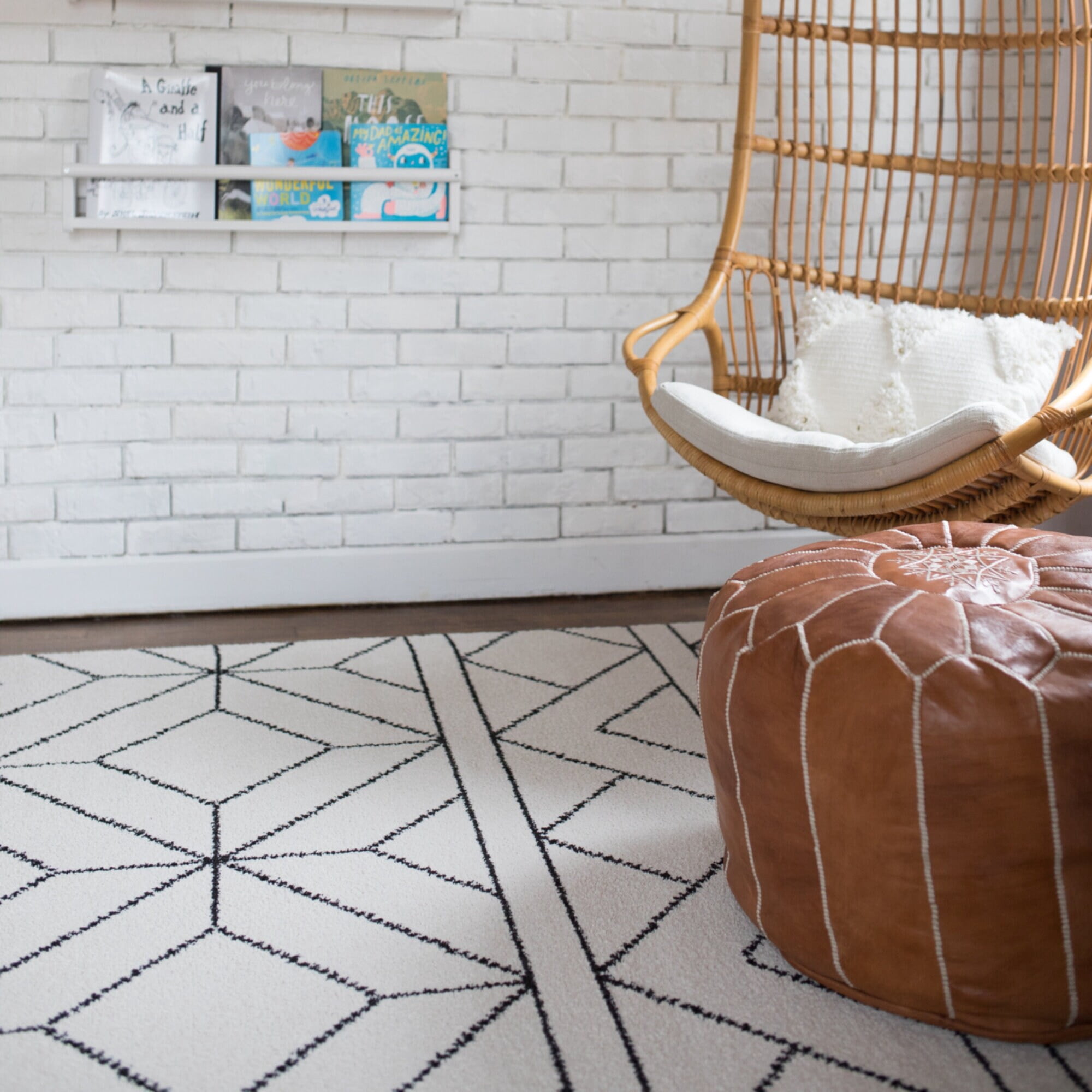 Carson Carrington Isgarde Diamond Area Rug Off-White 2' x 7' Runner 6 ...