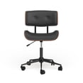 thumbnail image 1 of Carson Carrington  Leksand Simple Mid-century Modern Office Chair Black, 1 of 5