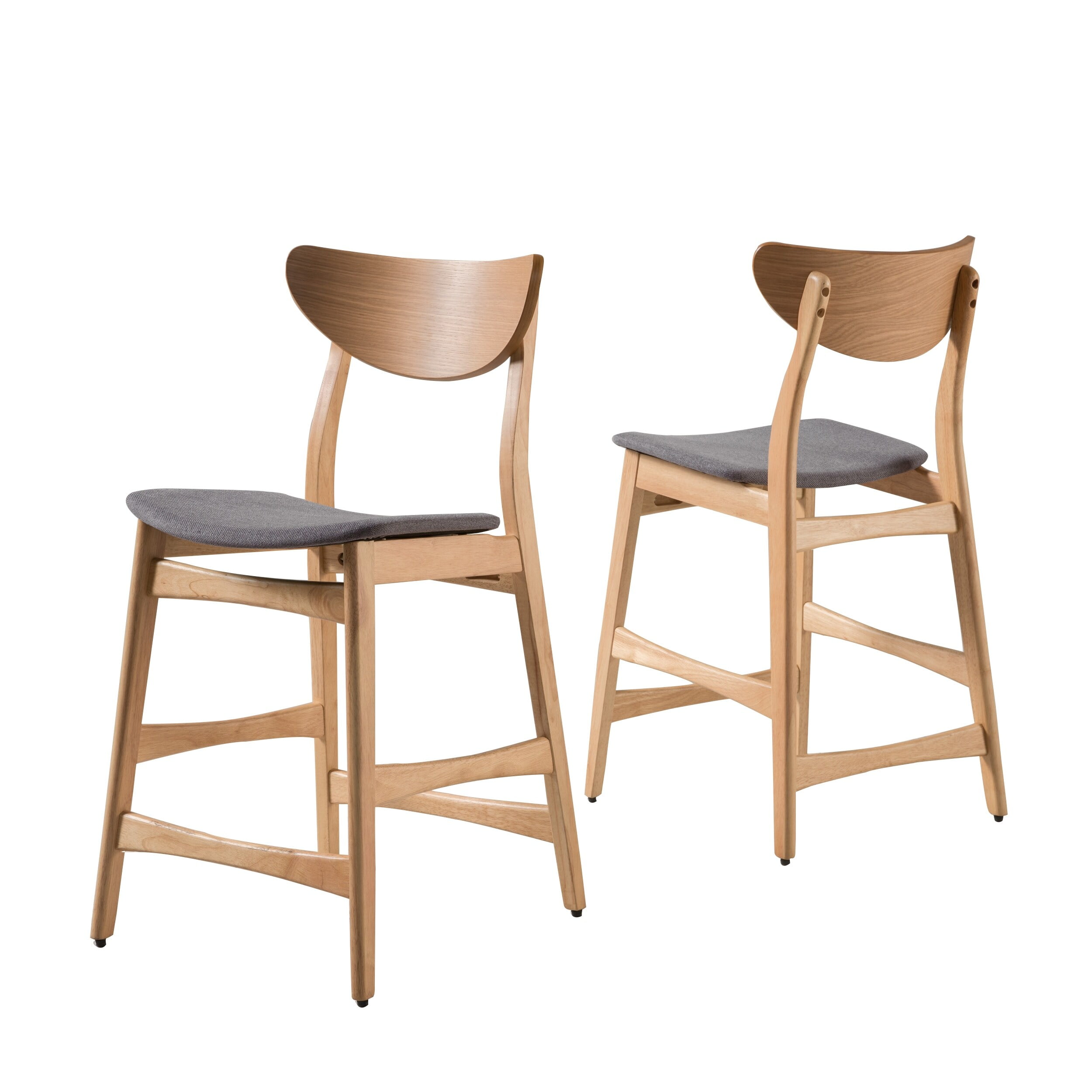 Carson Carrington Lund Wood 24 inch Counter Stool Set of 2 Dark