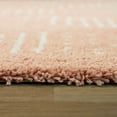 thumbnail image 1 of Carson Carrington  Taxinge Shag Area Rug Pink 5'3" x 7' 5' x 8' Off-White, 1 of 5