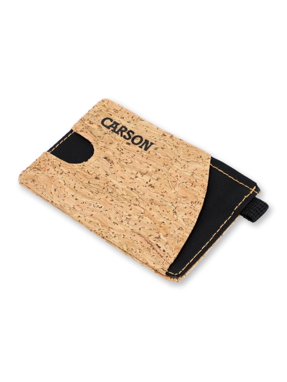 CorkTek Black Cork Travel Wallet Compact, Made from Organic Cork Material (EW-30BK)