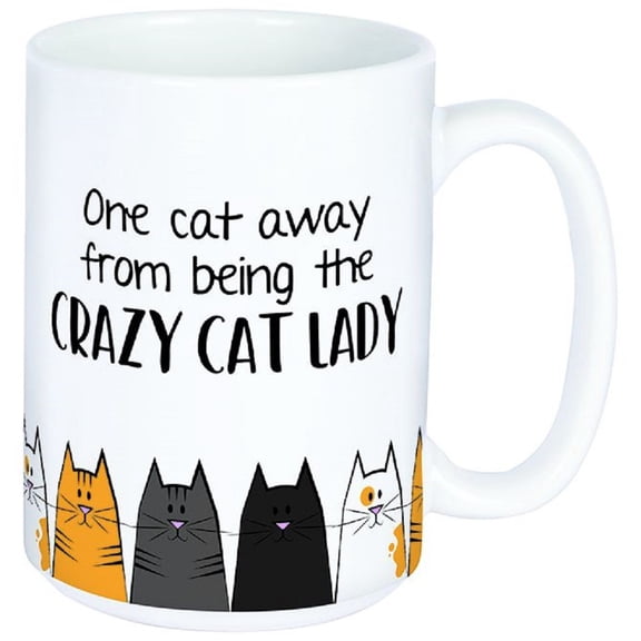 Carson Crazy Cat Lady Boxed Ceramic Mug Drinkware