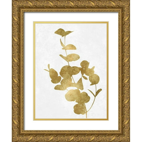 Carson, Danielle 12x14 Gold Ornate Wood Framed with Double Matting Museum Art Print Titled - Nature Gold on White I