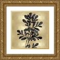 thumbnail image 1 of Carson, Danielle 20x20 Gold Ornate Wood Framed with Double Matting Museum Art Print Titled - Nature Black on Gold II, 1 of 4