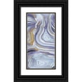 thumbnail image 1 of Carson, Danielle 9x14 Black Ornate Wood Framed with Double Matting Museum Art Print Titled - Agate Flow II, 1 of 4
