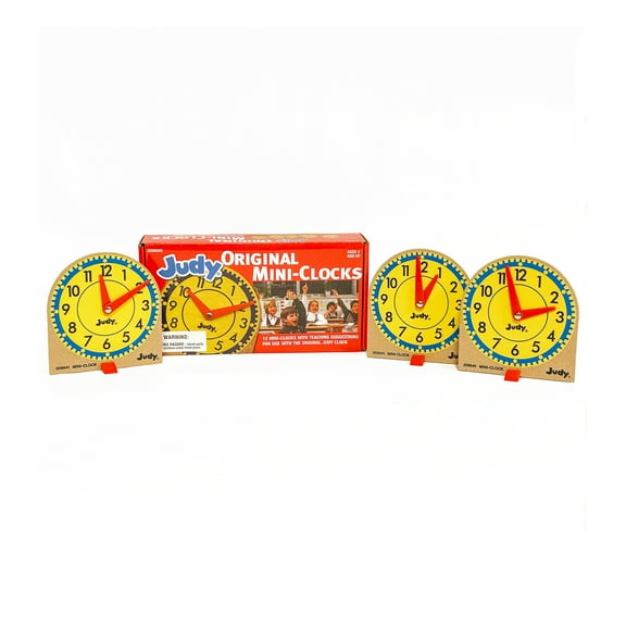 Carson Dellosa 12-piece Mini Judy Clock Set (12 pieces) Grade K-3