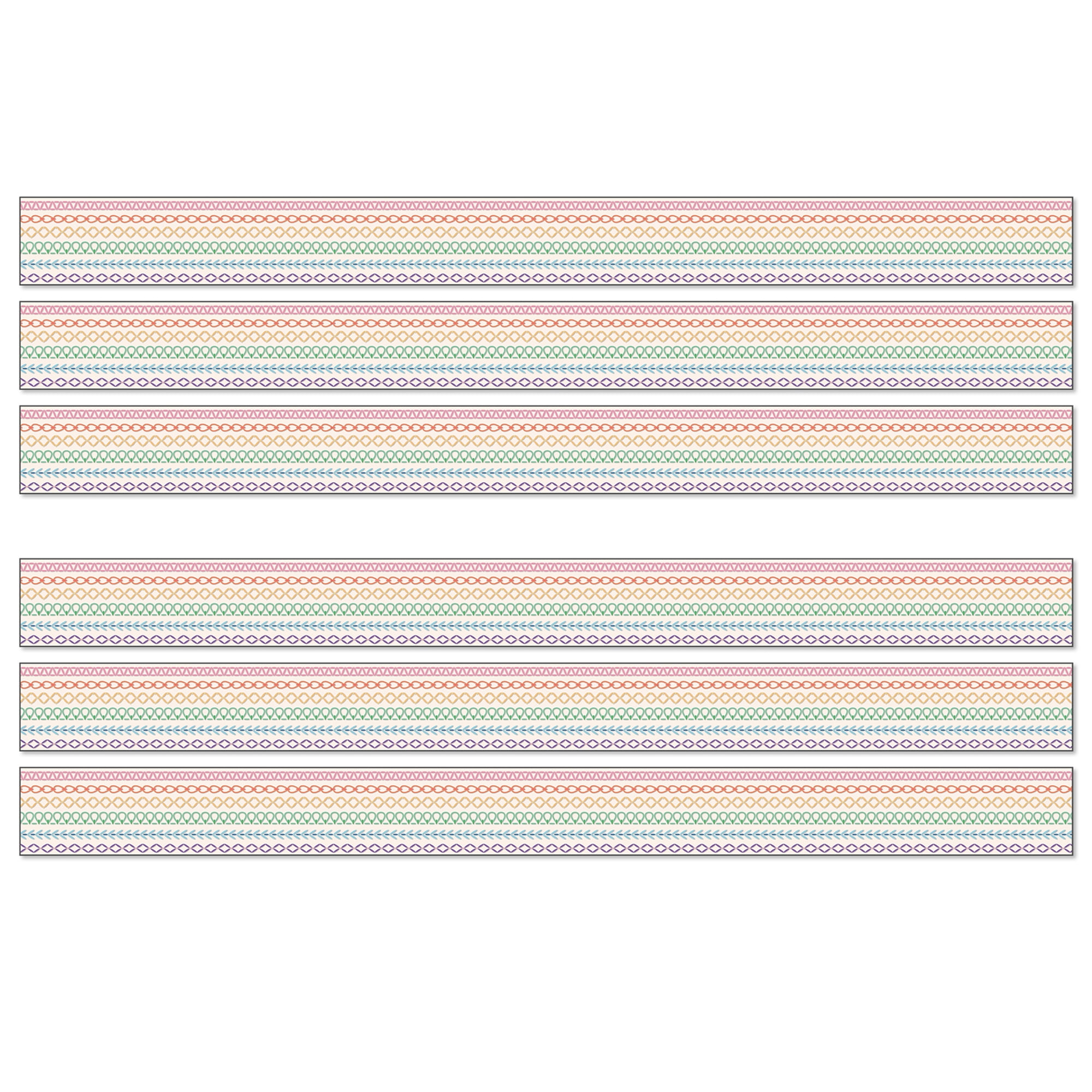 Carson Dellosa Education Crafty and Cool Rainbow Stitched Straight ...