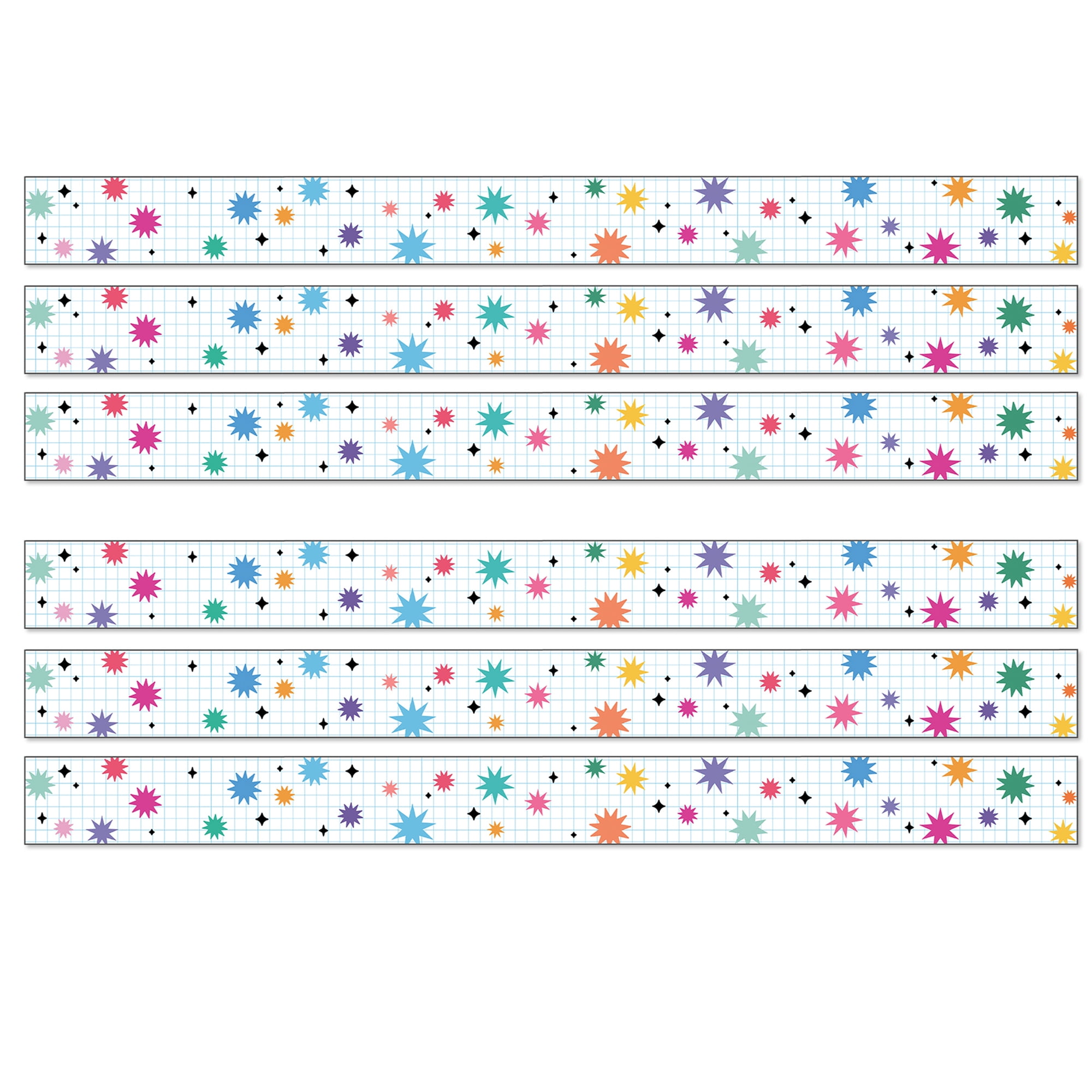 Remix Border Carson Dellosa Education Happily Ever Elementary Retro Remix Bursts ...