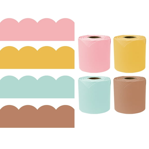 Carson Dellosa 65' Boho Sunset 4 Pack Rolled Bulletin Board Border Set (4 rolled borders)
