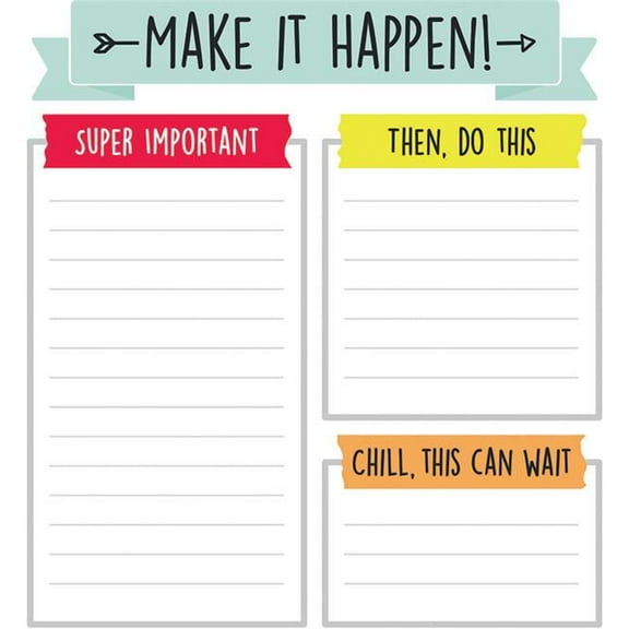 Carson Dellosa Aim High Shape Notepad - Grade Pk-8 - 6 Each