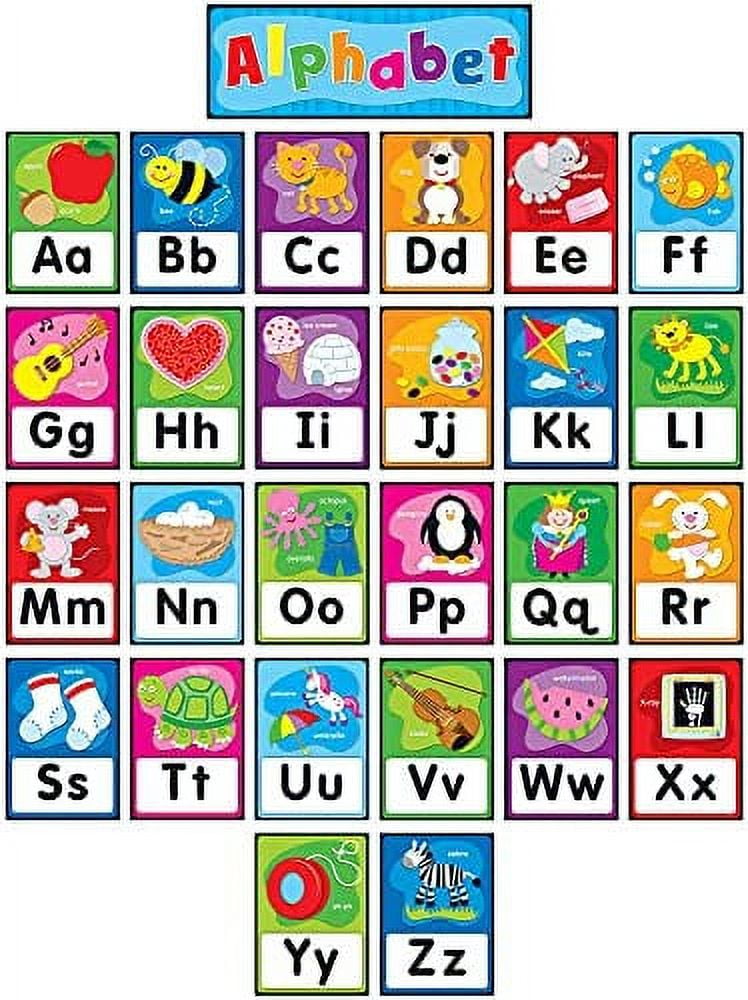 Carson Dellosa Alphabet Bulletin Board Set— Quick Stick™ Self-Adhesive ...