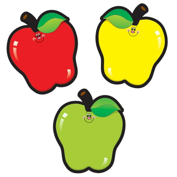Carson Dellosa Apples Assorted Cutouts (36 pieces, 3 assorted colors) Grade PK-5