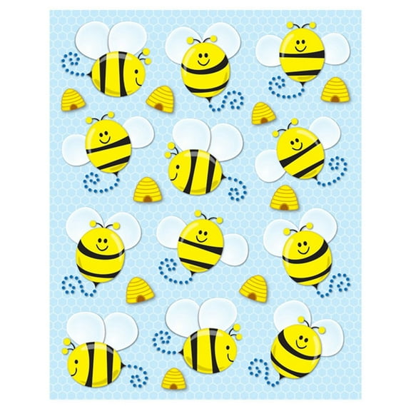 Carson Dellosa | Bees Stickers | Spring, 1-inch x 1-inch, 72ct