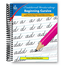 Carson Dellosa Beginning Cursive Handwriting Workbook for Kids (Spiral Bound)