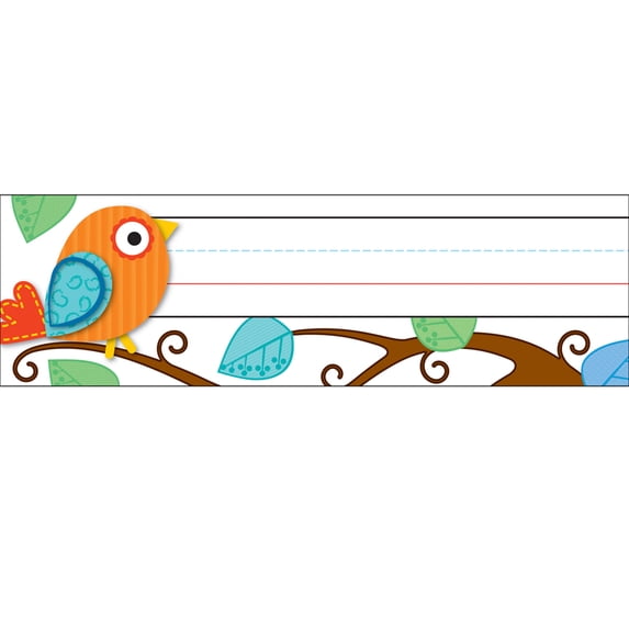 Carson Dellosa Boho Birds Desk Name Plates 6 Pk 119030