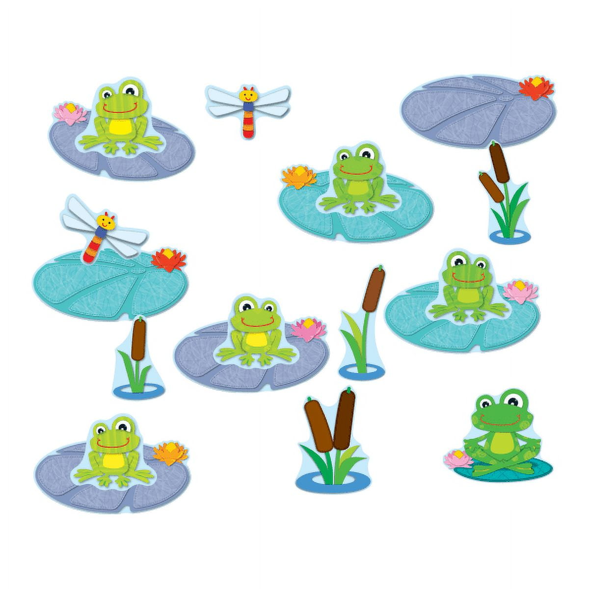 Carson Dellosa Bulletin Board Set Funky Frogs Job Assignment Grades Pk