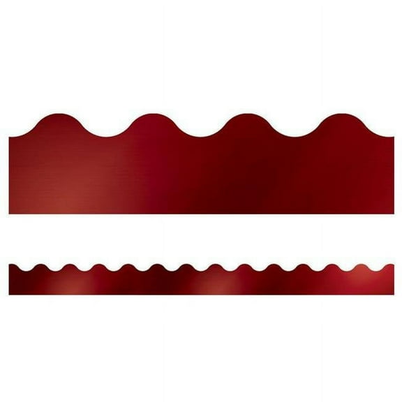 Carson Dellosa CD-108400 Foil Scalloped Borders Sparkle & Shine, Cherry