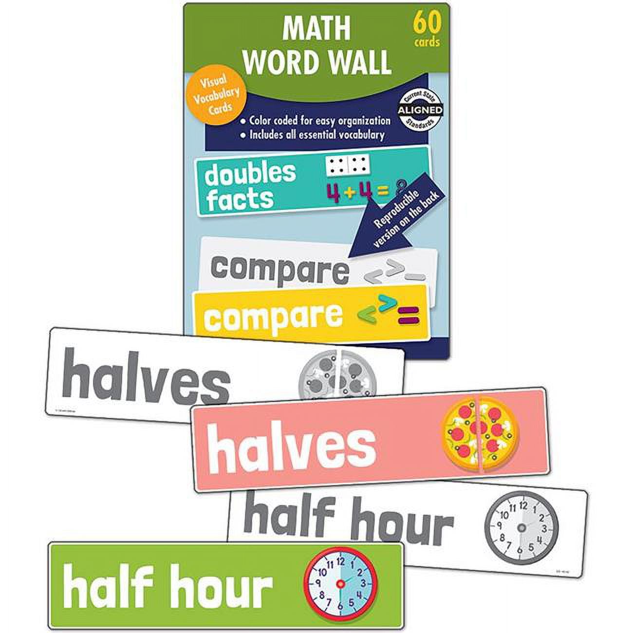 Carson Dellosa CD-145112BN Math Word Wall Learning Cards, Grade 1 -  Pack of 3 - Walmart.com